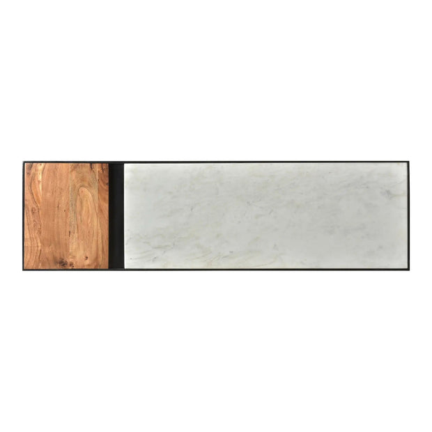Moe’s Home Collection Blox White Marble Console Table
