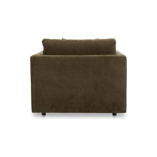 Moe’s Home Collection Bryn Cedar Green Boucle Velvet Chaisr