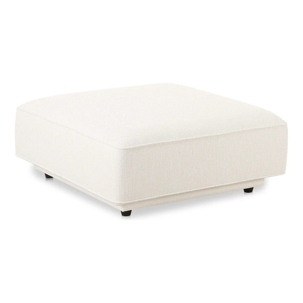 Moe’s Home Collection Rosello White Ottoman