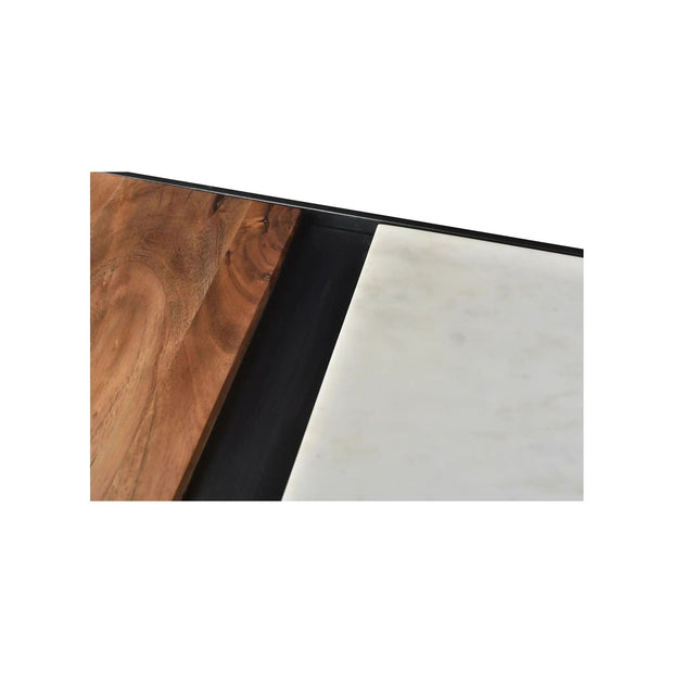 Moe’s Home Collection Blox White Marble Console Table