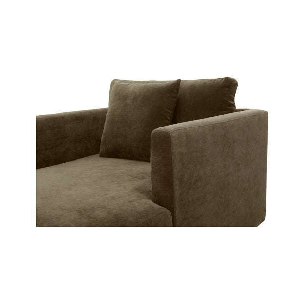 Moe’s Home Collection Bryn Cedar Green Boucle Velvet Chaisr