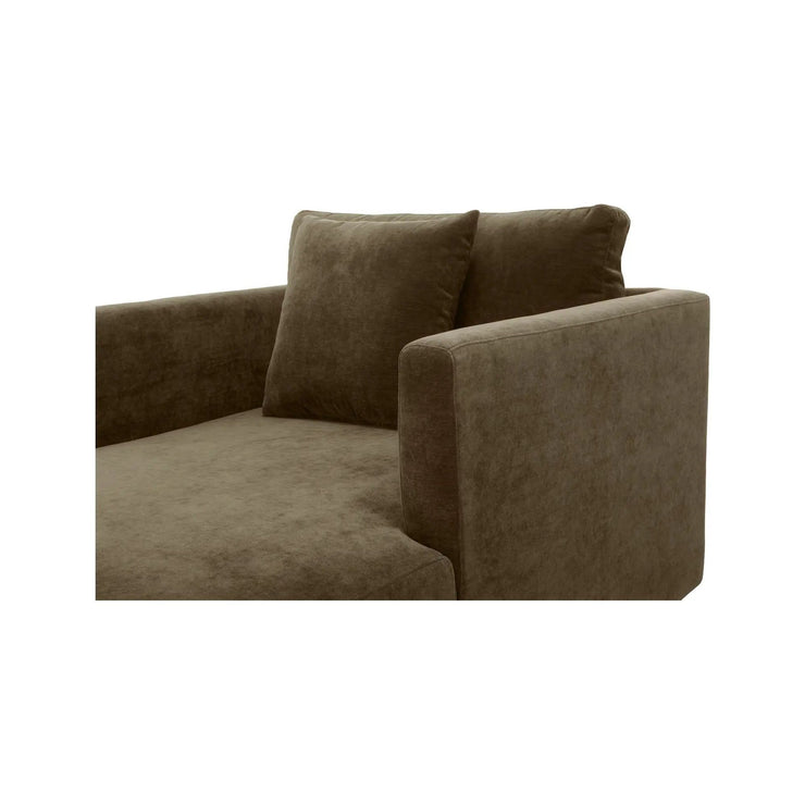 Moe’s Home Collection Bryn Cedar Green Boucle Velvet Chaisr