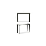 Moe’s Home Collection White Marble Parson Console Table