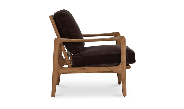 Moe's Home Collection Fearne Dark Brown Accent Chair
