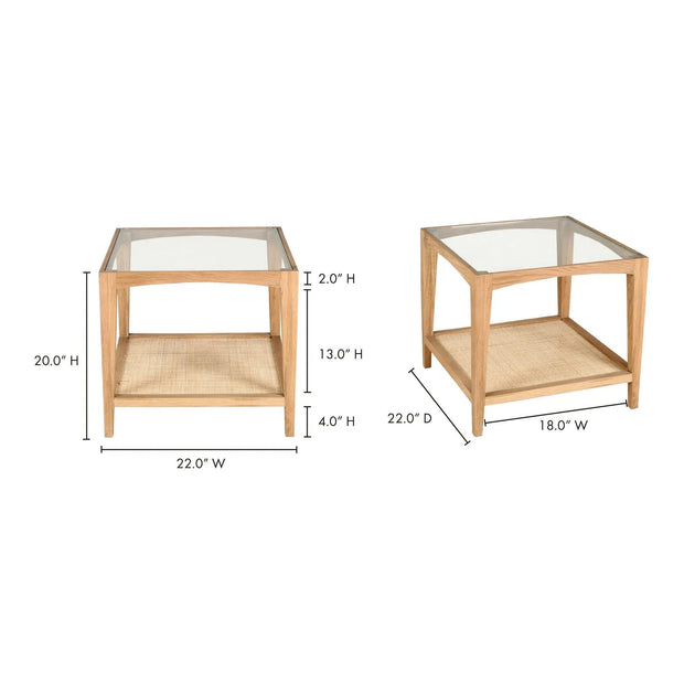 Moe's Home Collection Harrington Natural Side Table