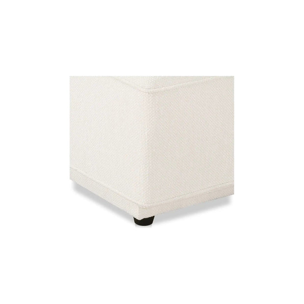 Moe’s Home Collection Rosello White Ottoman