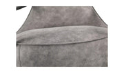 Moe's Home Collection Carlisle Grey Velvet Club Chair