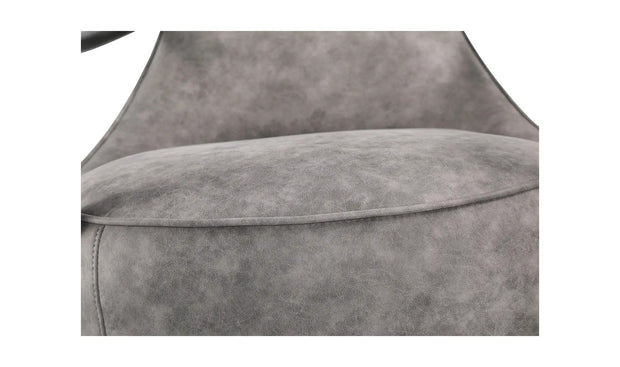 Moe's Home Collection Carlisle Grey Velvet Club Chair
