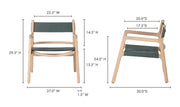 Moe's Home Collection Kolding Seagrass Green Chair
