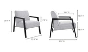 Moe's Home Collection Fox Grey Chair