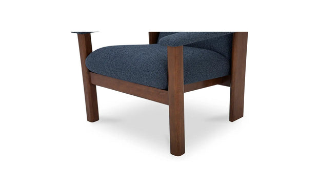 Moe's Home Collection Parker Dark Blue Lounge Chair