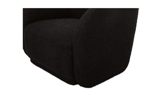 Moe's Home Collection Faye Black Boucle Accent Chair