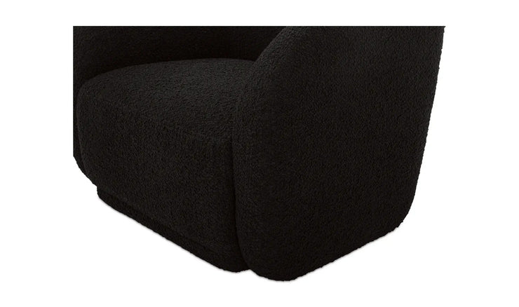 Moe's Home Collection Faye Black Boucle Accent Chair