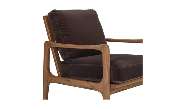 Moe's Home Collection Fearne Dark Brown Accent Chair