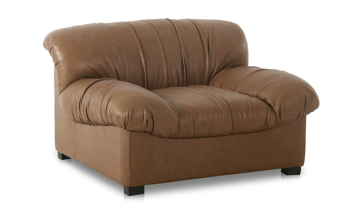 Moe's Home Collection Halston Tan Leather Lounge Chair