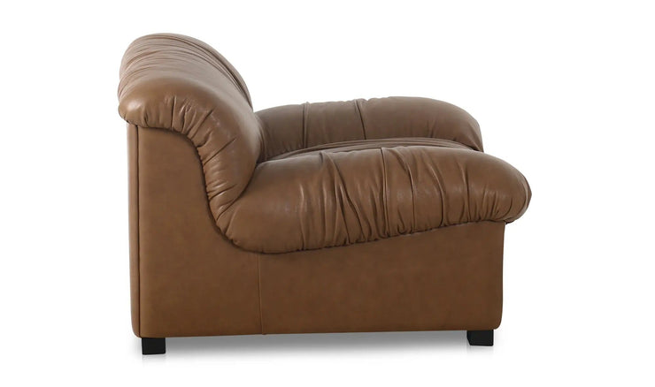 Moe's Home Collection Halston Tan Leather Lounge Chair
