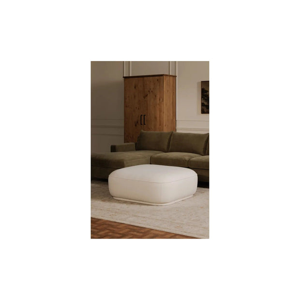 Moe’s Home Collection Marion White Square Ottoman