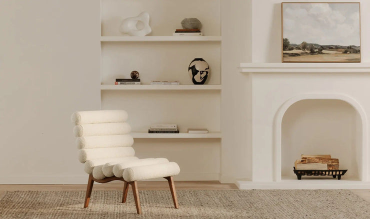 Moe's Home Collection Arlo Off White Accent Chair