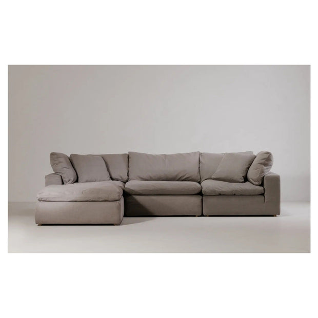 Moe’s Home Clay Light Grey Ottoman