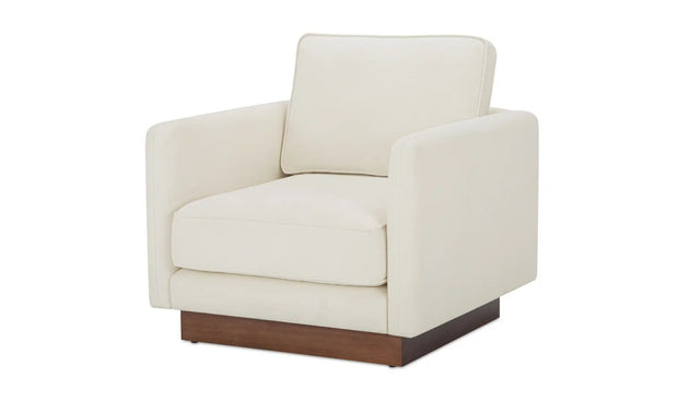 Moe's Home Collection Vernon White Accent Chair