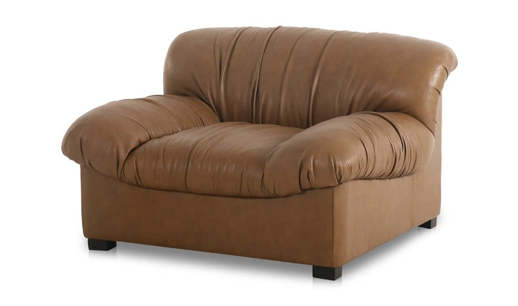 Moe's Home Collection Halston Tan Leather Lounge Chair