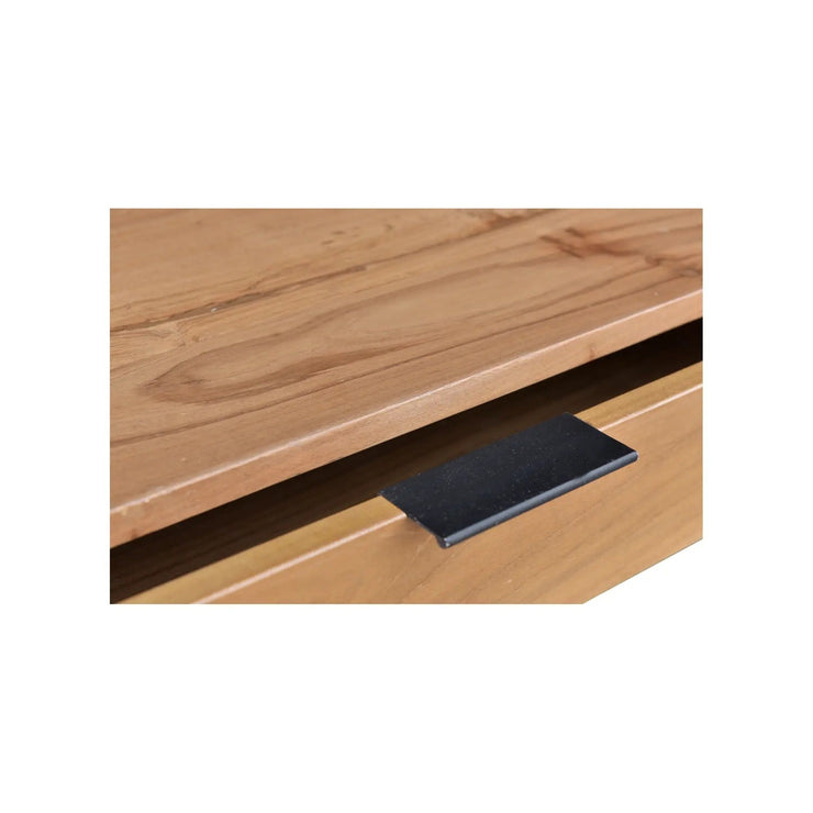 Moe's Home Collection Joliet Natural Solid Teak Wood Side Table