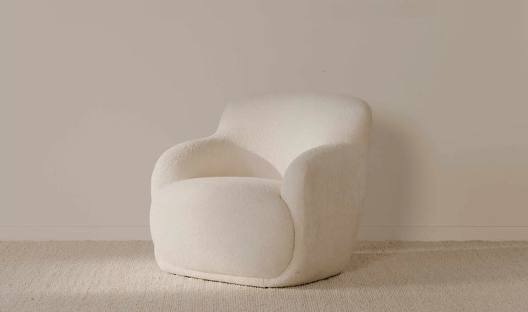 Moe's Home Collection Stevie Cream Lounge Chair