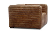 Moe's Home Collection Castle Open Road Brown Leather Chair