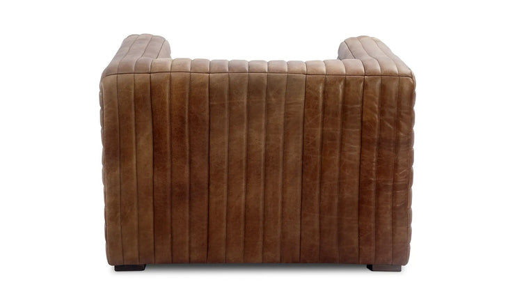 Moe's Home Collection Castle Open Road Brown Leather Chair