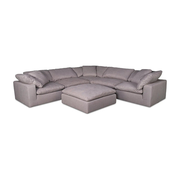 Moe’s Home Clay Light Grey Ottoman