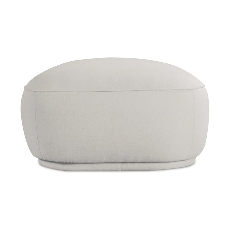Moe’s Home Collection Marion Rectangular White Ottoman
