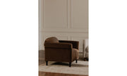 Moe's Home Collection Harmony Dark Brown Faux Mohair Accent Chair