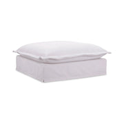Moe’s Home Collection Olivia White Performance Fabric Ottoman