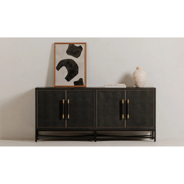 Moe's Home Collection Mako Black Shagreen Sideboard
