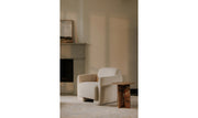 Moe's Home Collection Fallon Flecked Ivory Accent Chair