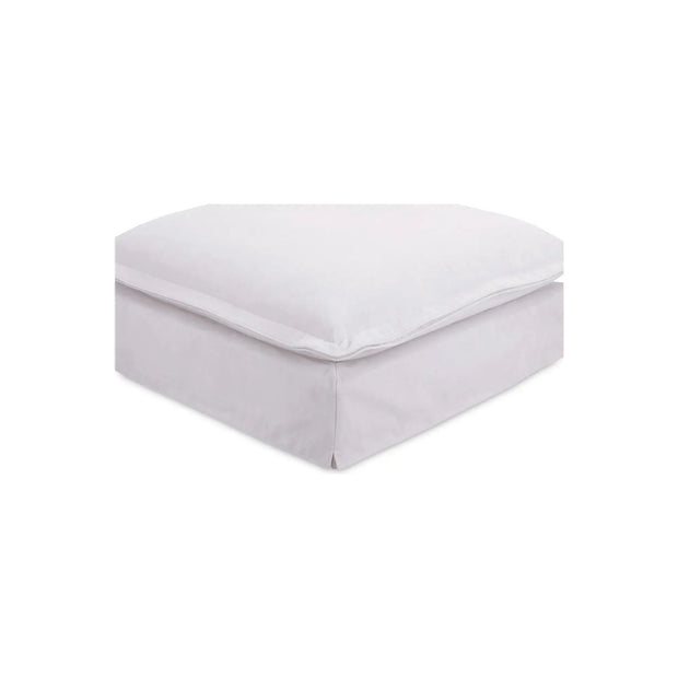 Moe’s Home Collection Olivia White Performance Fabric Ottoman