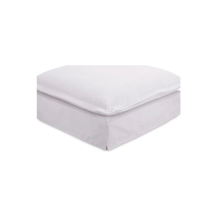 Moe’s Home Collection Olivia White Performance Fabric Ottoman