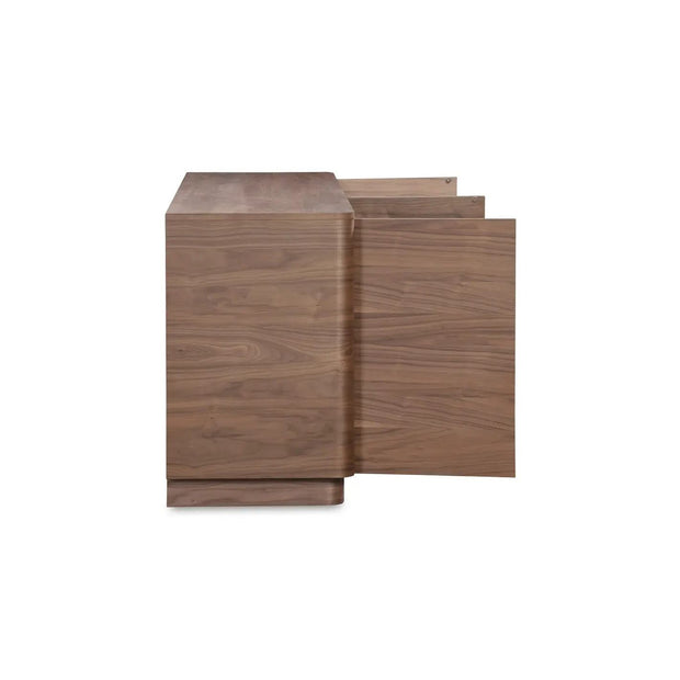 Moe's Home Collection Round Off Walnut Brown Sideboard
