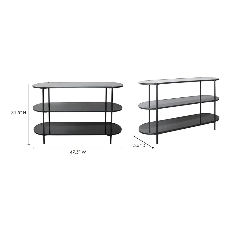 Moe’s Home Collection Lozz Black Console Table