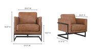 Moe's Home Collection Luxley Leather Club Chair