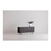 Moe's Home Collection Pablo 4 Door Black Sideboard Black