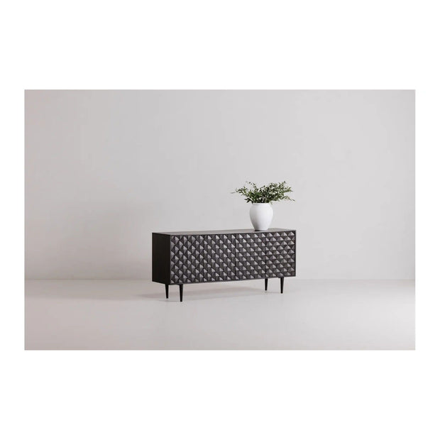 Moe's Home Collection Pablo 4 Door Black Sideboard Black