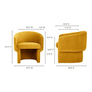 Moe's Home Collection Franco Chair ~ Mustard