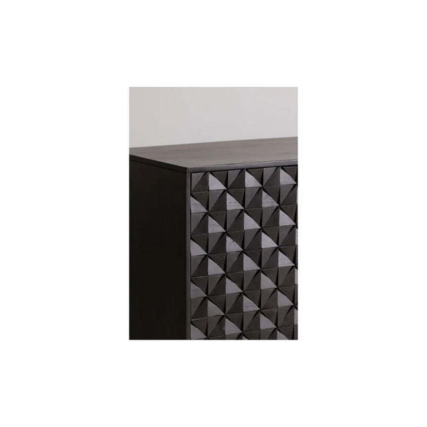 Moe's Home Collection Pablo 4 Door Black Sideboard Black