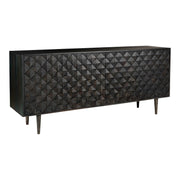 Moe's Home Collection Pablo 4 Door Black Sideboard Black