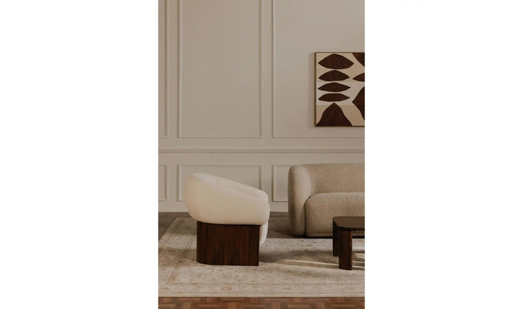 Moe's Home Collection Otto Flecked Cream Accent Chair
