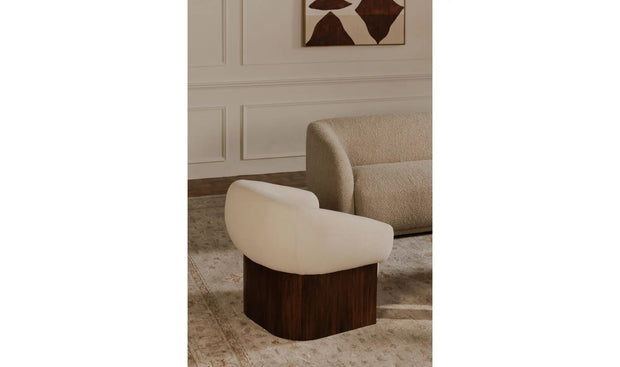 Moe's Home Collection Otto Flecked Cream Accent Chair