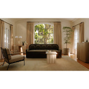 Moe's Home Collection Forum Side Cream Marble Side Table