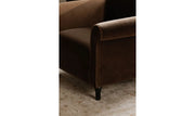 Moe's Home Collection Harmony Dark Brown Faux Mohair Accent Chair