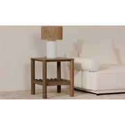 Moe's Home Collection Wiley Vintage Brown Side Table